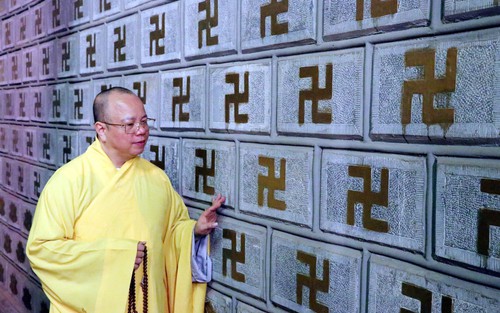 Công bố chùa Cương Xá là ngôi chùa có hệ thống tường đá khắc nhiều chữ Vạn nhất Châu Á