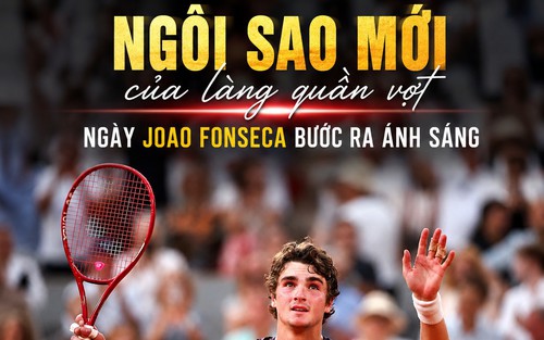 Ngôi sao mới của làng quần vợt: Ngày Joao Fonseca bước ra ánh sáng
