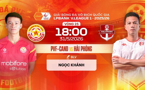 Link xem trực tiếp bóng đá PVF-CAND vs Hải Phòng 18h00 hôm nay, V-League vòng 25
