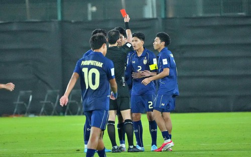 U17 Thái Lan nguy cơ không giành được vé dự World Cup ngay sau lượt trận đầu U17 châu Á 2026
