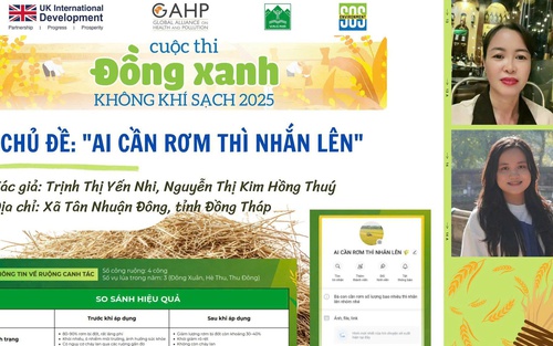 Lan tỏa từ ruộng đồng: Ý nghĩa bền vững của cuộc thi "Đồng xanh - Không khí sạch"