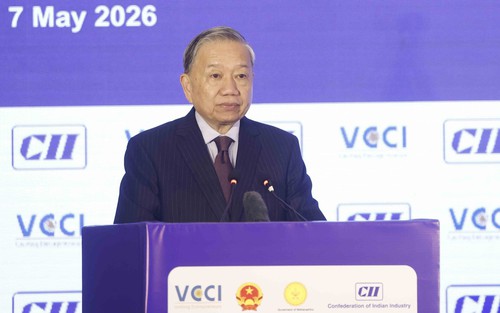 Tổng Bí thư, Chủ tịch nước Tô Lâm phát biểu khai mạc tại Diễn đàn Hợp tác Thương mại - Đầu tư - Du lịch Việt Nam - Ấn Độ