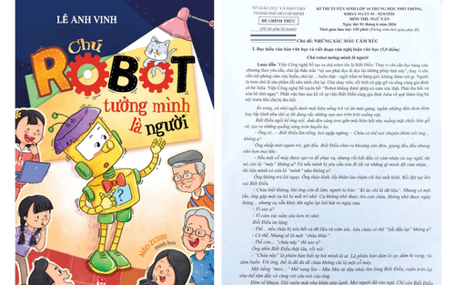"Chú robot tưởng mình là người" của GS-TS Lê Anh Vinh: Niềm vui nối dài từ Giải Dế Mèn đến đề thi Văn