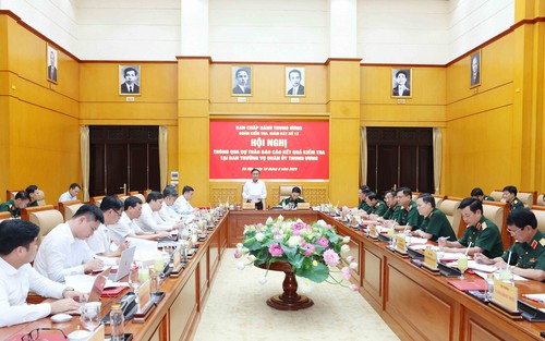 Thông qua dự thảo báo cáo kết quả kiểm tra tại Ban Thường vụ Quân ủy Trung ương