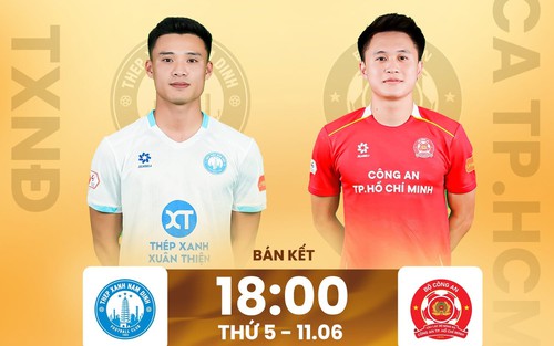 Link xem trực tiếp bóng đá Thép Xanh Nam Định vs Công an TP. Hồ Chí Minh 18h00 hôm nay, Cúp Quốc gia
