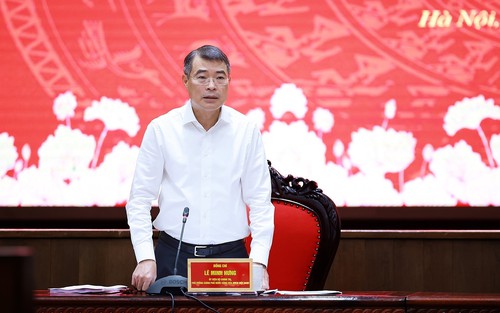 Thủ tướng Lê Minh Hưng làm việc với Ban Thường vụ Thành uỷ Hà Nội