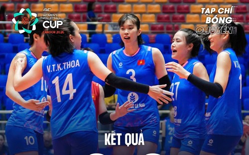 ĐT bóng chuyền nữ Việt Nam thua tiếc nuối Kazakhstan sau 5 set, xếp nhì ở vòng bảng AVC Cup 2026