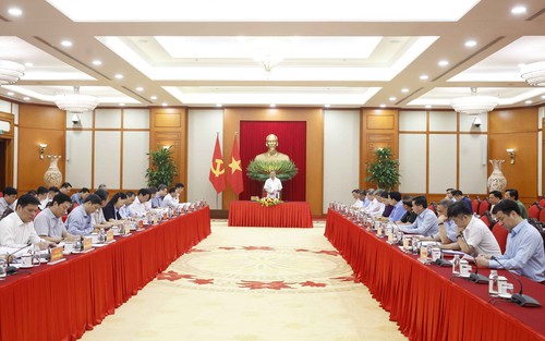 Thông báo Kết luận của Tổng Bí thư, Chủ tịch nước Tô Lâm tại buổi làm việc với Ban Tổ chức Trung ương về trọng tâm công tác xây dựng Đảng, công tác tổ chức, cán bộ