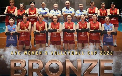 Đòi món nợ trước Kazakhstan, bóng chuyền nữ Việt Nam giành huy chương đồng AVC Cup 2026