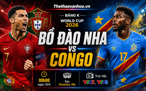 Lịch sử đối đầu Bồ Đào Nha vs Congo (bảng K World Cup 2026): Bồ vượt trội