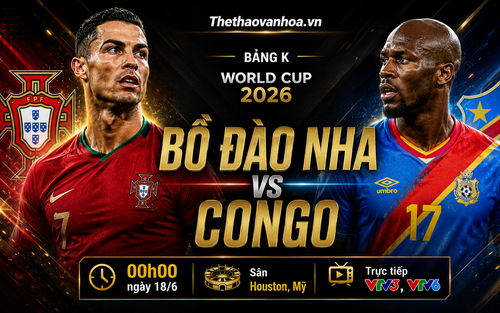 Đội hình dự kiến Bồ Đào Nha vs Congo (bảng K World Cup 2026): Ronaldo đá chính
