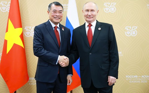 Thủ tướng Lê Minh Hưng hội kiến Tổng thống Nga Vladimir Putin