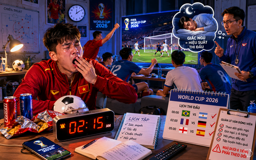Xem World Cup 2026, ngủ dưới 6 tiếng, bị đưa vào diện phải theo dõi
