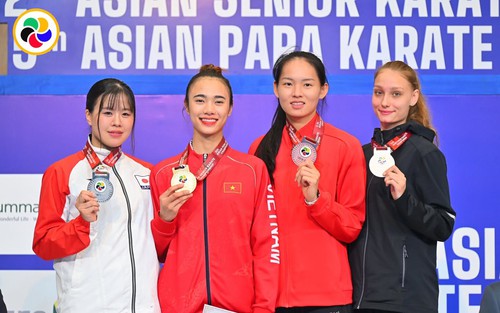 Nguyễn Thị Diệu Ly mang về HCV duy nhất cho karate Việt Nam tại giải vô địch châu Á 2026