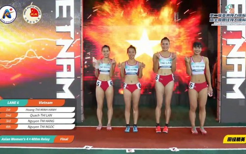 Điền kinh Việt Nam giành HCV tiếp sức 4x400m nữ châu Á 2026