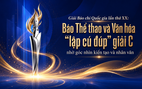 Giải Báo chí Quốc gia lần XX: Báo Thể thao và Văn hóa "lập cú đúp" giải C nhờ góc nhìn kiến tạo và văn hóa