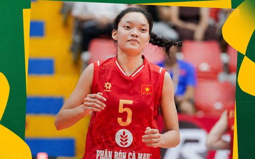 Đội bóng chuyền U18 nữ Việt Nam thắng trận ra quân ở giải Đông Nam Á