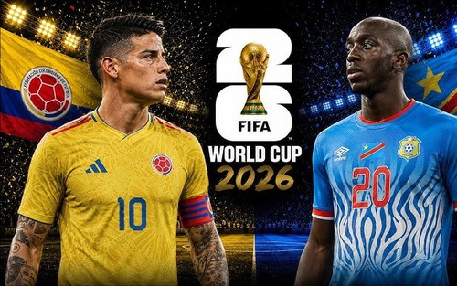 VIDEO clip bàn thắng trận Colombia vs CHDC Congo (bảng K World Cup 2026)