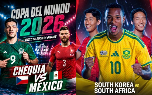 VTV6 VTV3 trực tiếp bóng đá CH Séc vs Mexico, Nam Phi vs Hàn Quốc, bảng A World Cup 2026