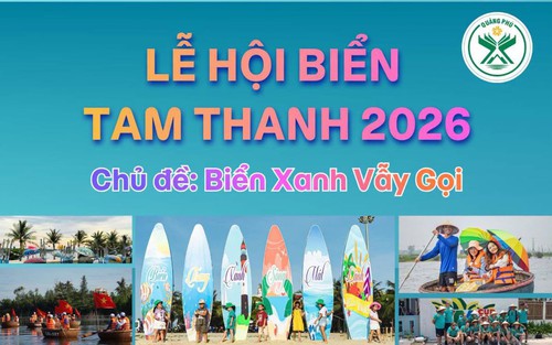 Sôi động Lễ hội biển Tam Thanh 2026 bên dòng Trường Giang