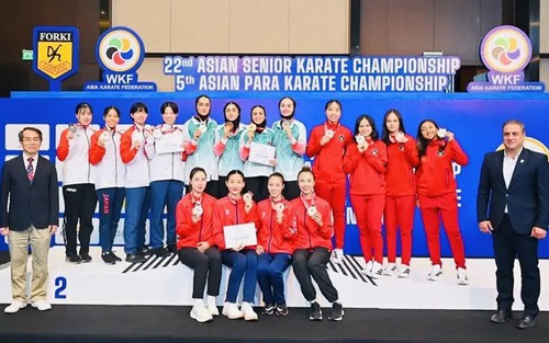 Karate Việt Nam giành 2 suất dự World Cup đồng đội 2026