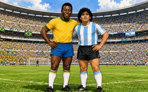 Thơ World Cup: Vua bóng đá Pele và Maradona