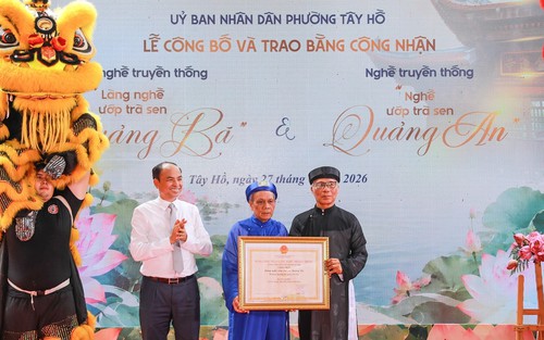  Công nhận Nghề truyền thống ướp trà sen ở Hà Nội