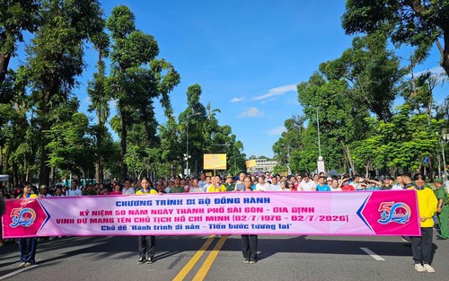5000 người đi bộ đồng hành, lan tỏa tinh thần 'Hành trình di sản - Tiến bước tương lai'