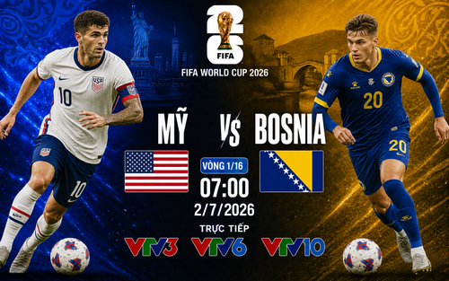 Nhận định Mỹ vs Bosnia (7h ngày 2/7) vòng 32 đội World Cup 2026: Trên đà chiến thắng