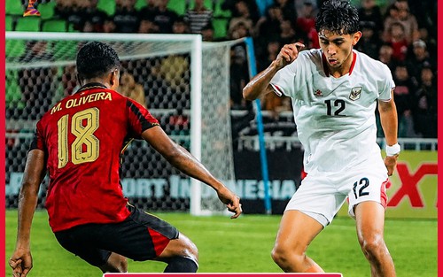 U19 Indonesia thắng U19 Timor Leste, sẽ tranh ngôi nhất bảng với U19 Việt Nam ở giải U19 Đông Nam Á