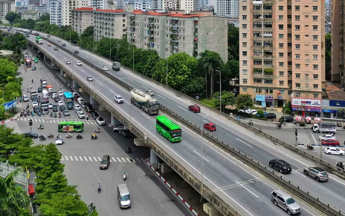 Hà Nội khắc phục tình trạng xô lệch một số gối cầu trên đường Vành đai 3 trên cao
