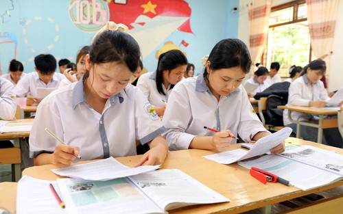 Phổ điểm thi đánh giá năng lực có sự phân tầng rõ rệt
