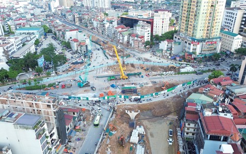 Hà Nội: Đường Vành đai 1 đoạn Hoàng Cầu - Voi Phục dần lộ diện