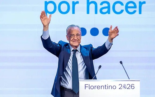 Florentino Perez tái đắc cử chủ tịch Real Madrid