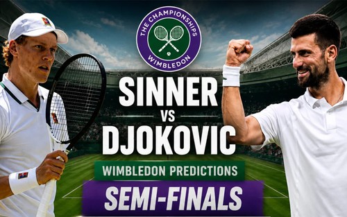 Link xem trực tiếp Sinner vs Djokovic 21h30 hôm nay, bán kết Wimbledon 2026
