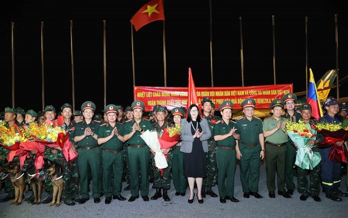 Đoàn Việt Nam hoàn thành nhiệm vụ tại Venezuela, về nước an toàn