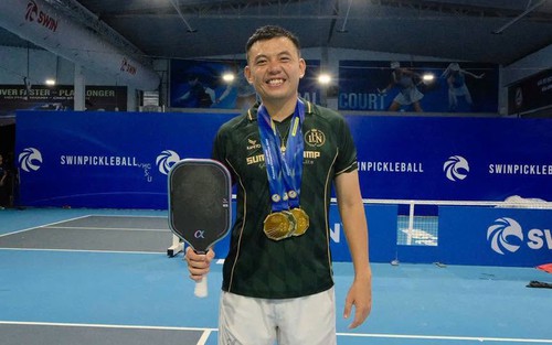 Lý Hoàng Nam giành cú đúp HCV ở giải pickleball châu Á