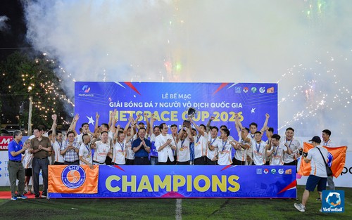 SHB lên ngôi vô địch Giải bóng đá 7 người Vô địch Quốc gia NetSpace Cup 2026 – Khu vực miền Bắc