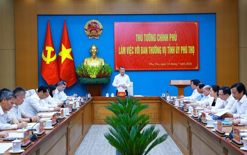 Thủ tướng làm việc với Ban Thường vụ Tỉnh uỷ Phú Thọ