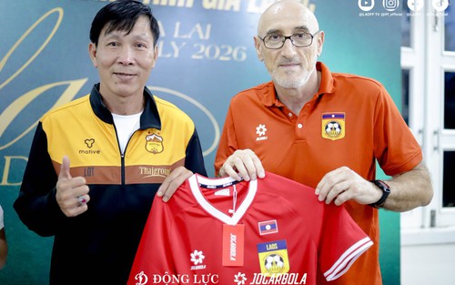 HLV tuyển Lào cảm ơn bầu Đức, hy vọng có thể tạo bất ngờ trước Thái Lan
