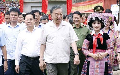Tổng Bí thư, Chủ tịch nước Tô Lâm dự Ngày hội Toàn dân bảo vệ an ninh Tổ quốc tại Sơn La
