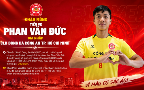 Phan Văn Đức gia nhập CLB Công an TP.HCM