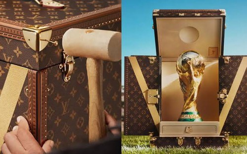 Cúp vàng World Cup 2026 được "hộ tống" trong vali Louis Vuitton độc bản