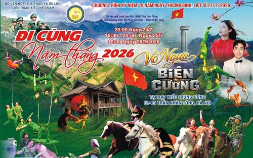 Liên đoàn Xiếc Việt Nam biểu diễn "Vó ngựa biên cương" tri ân lực lượng Bộ đội Biên phòng