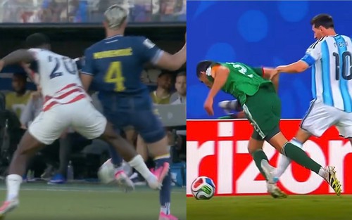 Tranh cãi về tình huống Messi thoát thẻ đỏ còn sao ĐT Mỹ bị đuổi khỏi sân