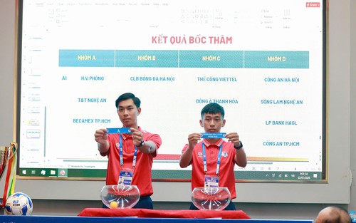 Bốc thăm VCK U13 toàn quốc 2026: Chủ nhà Hải Phòng gặp T&T Nghệ An