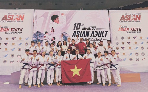 Jujitsu Việt Nam giành 12 HCV, xếp nhì toàn đoàn tại giải vô địch châu Á