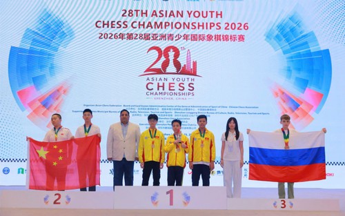 Cờ vua Việt Nam bội thu huy chương tại giải vô địch trẻ châu Á 2026