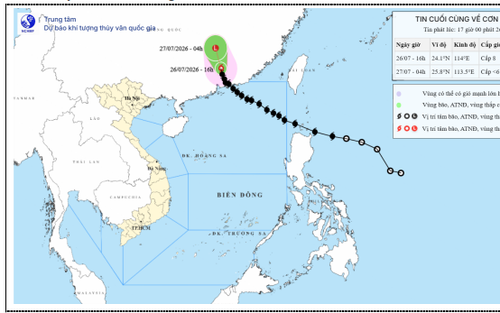 Tin cuối cùng về bão số 2