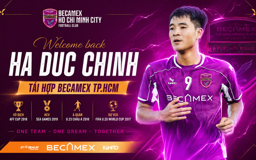 Hà Đức Chinh tái hợp Becamex TP.HCM